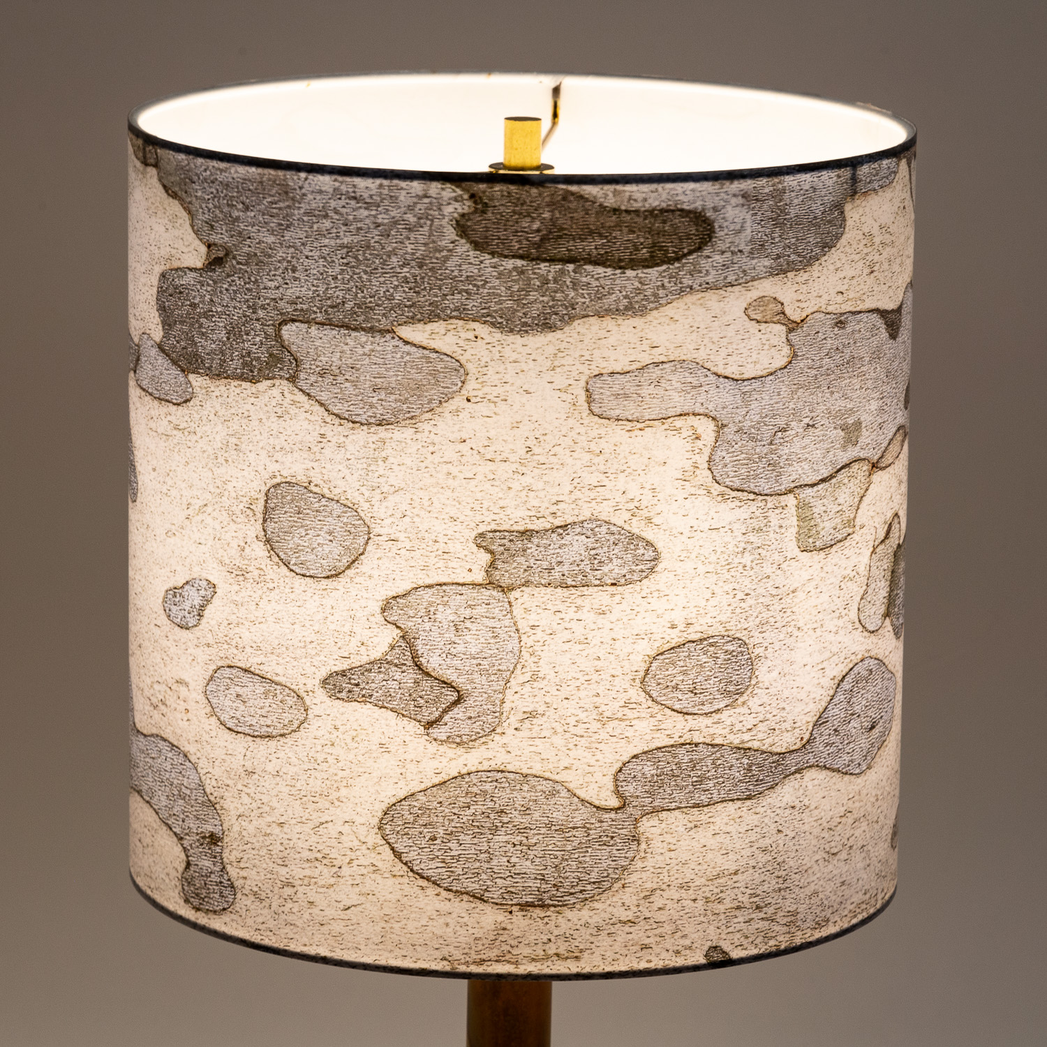 113: Patterns on the bark of a sycamore tree -- Photo on Lamp shade by David Elmore