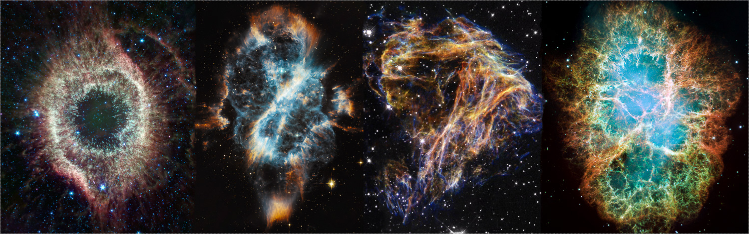 128: Four nebula images from the Hubble Space Telescope